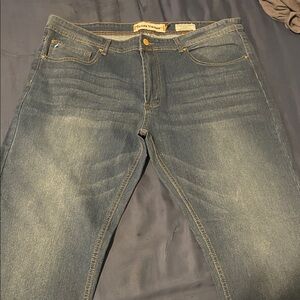 Tailor Vintage Men's Relaxed Jeans in Denim Blue